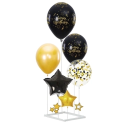 Balony urodziny dekoracja happy birthday stelaż